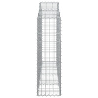 Produktbild för Gabioner bågformade 14 st 200x30x100/120 cm galvaniserat järn