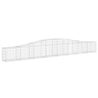 Produktbild för Gabioner bågformade 9 st 400x30x40/60 cm galvaniserat järn