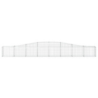 Produktbild för Gabioner bågformade 9 st 400x30x40/60 cm galvaniserat järn