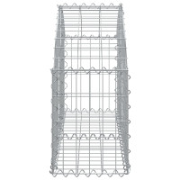 Produktbild för Gabion bågformad 100x30x40/60 cm galvaniserat järn