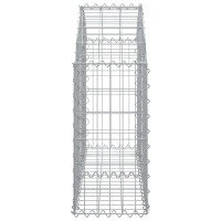 Produktbild för Gabion bågformad 100x30x60/80 cm galvaniserat järn