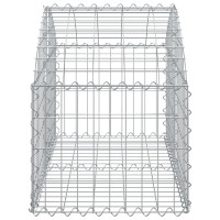 Produktbild för Gabion bågformad 100x50x40/60 cm galvaniserat järn