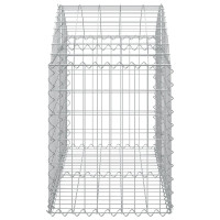 Produktbild för Gabion bågformad 100x50x60/80 cm galvaniserat järn