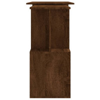 Produktbild för Hörnskrivbord brun ek 200x50x76 cm konstruerat trä