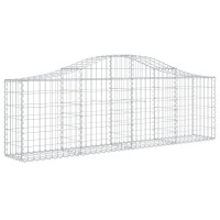 Produktbild för Gabioner bågformade 13 st 200x30x60/80 cm galvaniserat järn