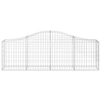 Produktbild för Gabioner bågformade 13 st 200x30x60/80 cm galvaniserat järn