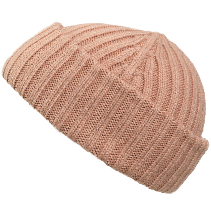 Produktbild för Wool Beanie - Blushing Pink 0-6 månader