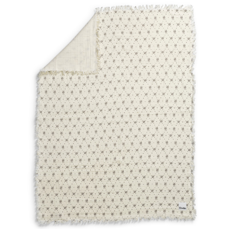 Produktbild för Soft Cotton Blanket - Monogram