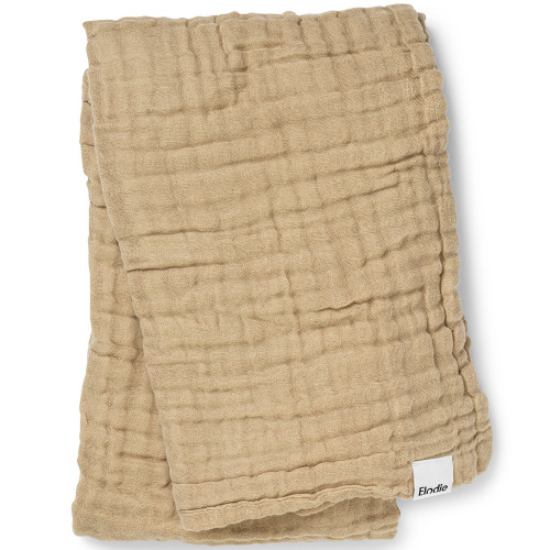 Elodie Details Crinkled Blanket, Pure Khaki