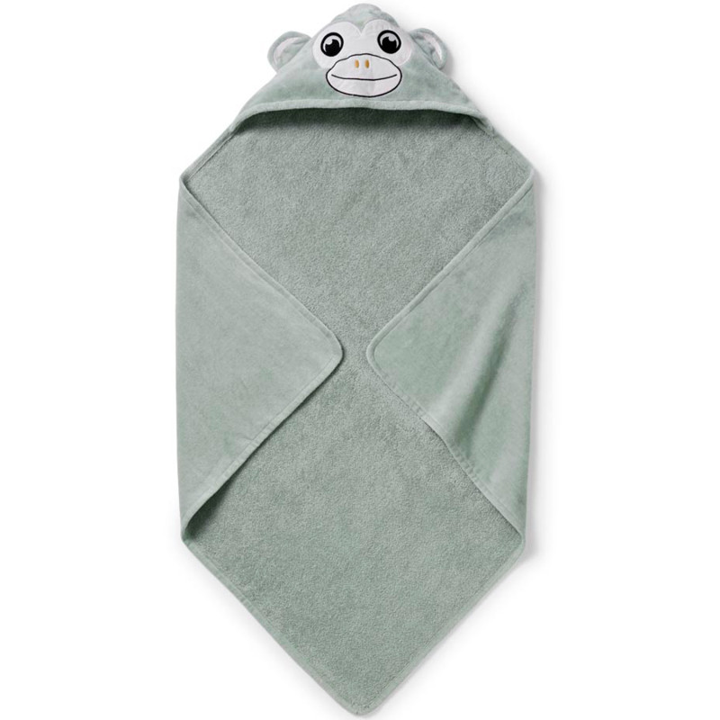 Produktbild för Hooded Towel, Pebble Green