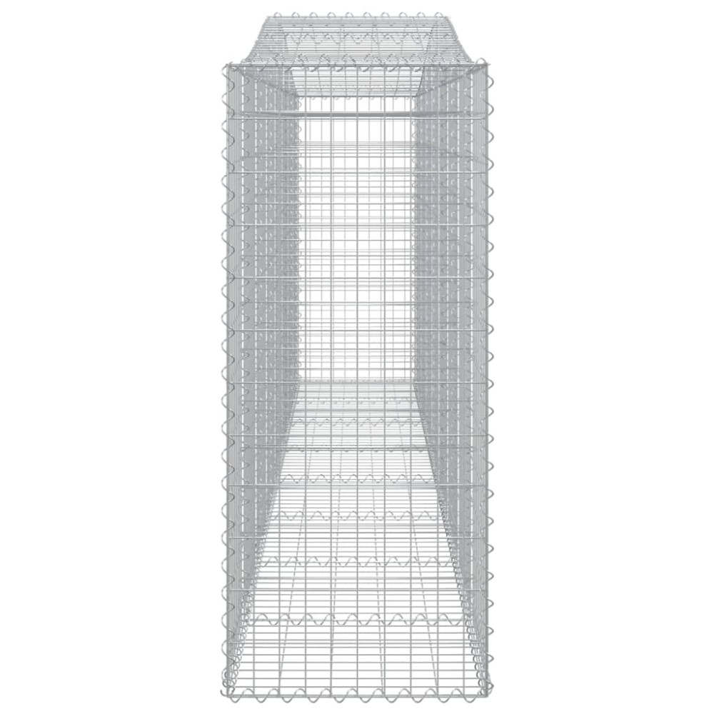 Produktbild för Gabioner bågformade 7 st 400x50x120/140 cm galvaniserat järn