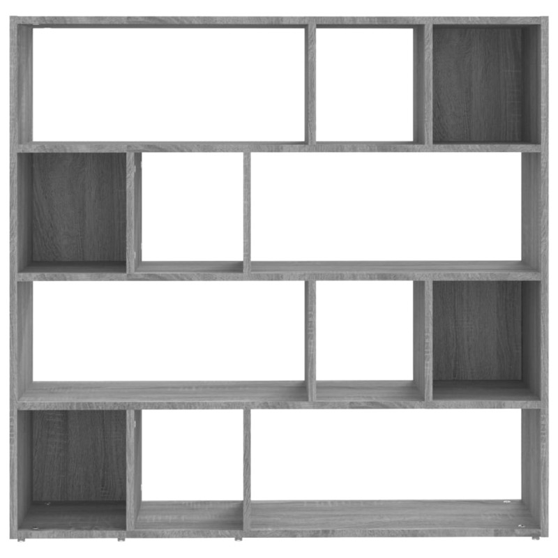 Produktbild för Bokskåp/rumsavdelare grå sonoma 105x24x102 cm