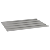 Produktbild för Takplåt 12 st rostfärgad 60x44 cm rosttrögt stål