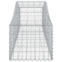 Produktbild för Gabioner bågformade 3 st 200x50x40/60 cm galvaniserat järn