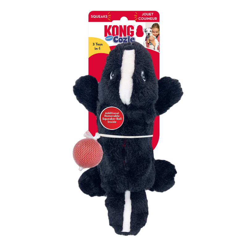 Produktbild för Hundleksak Cozie Pocketz Skunk Small KONG 29x14x5,5 cm