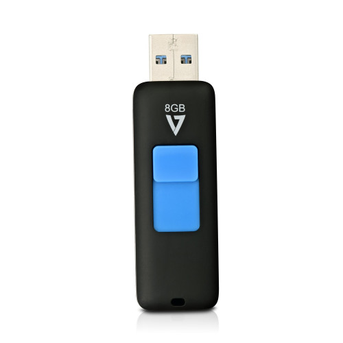 V7 V7 VF38GAR-3E USB-sticka 8 GB USB Type-A 3.2 Gen 1 (3.1 Gen 1) Svart, Blå