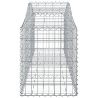 Produktbild för Gabioner bågformade 11 st 200x50x60/80 cm galvaniserat järn