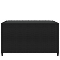 Miniatyr av produktbild för Loungebord fyrkantigt svart 50x50x30 cm konstrottning