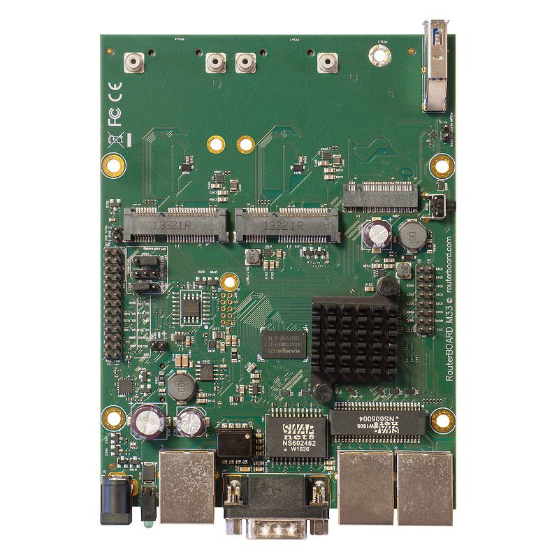 Produktbild för Mikrotik RBM33G kabelansluten router Svart, Grön, Grå