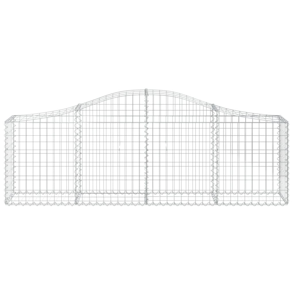 Produktbild för Gabioner bågformade 12 st 200x30x60/80 cm galvaniserat järn