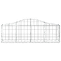 Produktbild för Gabioner bågformade 12 st 200x30x60/80 cm galvaniserat järn
