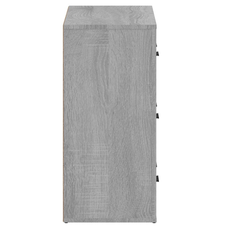 Produktbild för Skänkar 2 st grå sonoma konstruerat trä
