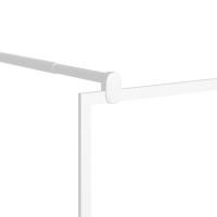 Produktbild för Duschvägg med hylla vit 115x195 cm ESG-glas&aluminium