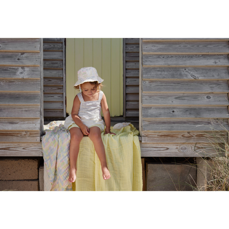 Produktbild för Sun Hat, Pastel Braids, 2-3 years