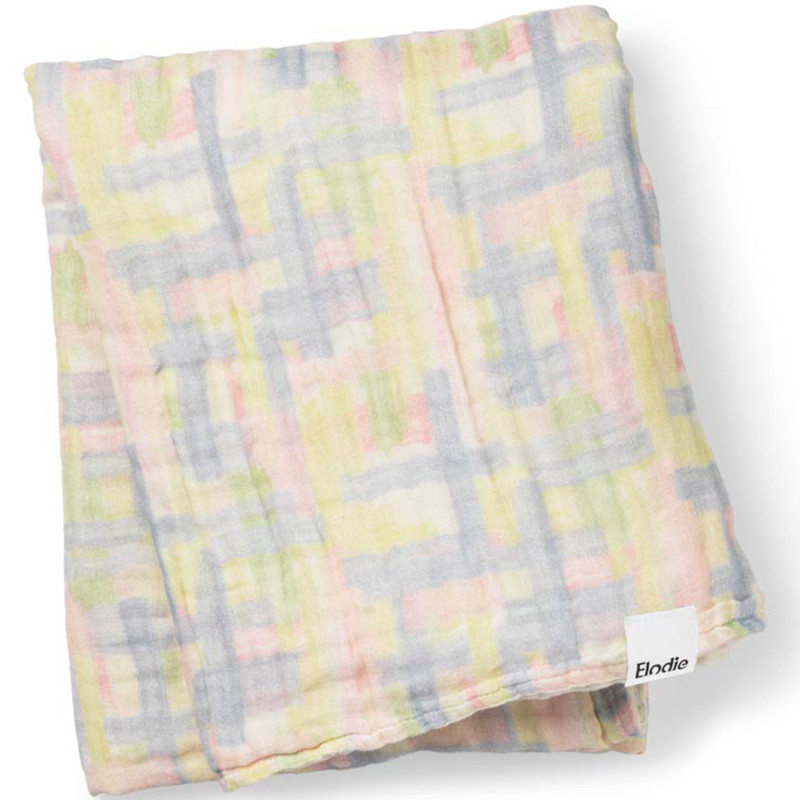 Produktbild för Crinkled Blanket, Pastel Braids