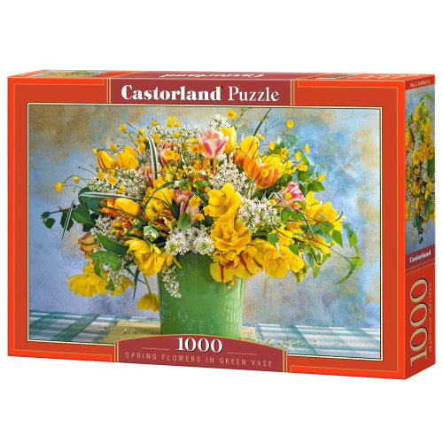 CASTOR Castorland Spring Flowers in Green Vase 1000 pcs Pussel 1000 styck Konst