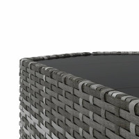 Miniatyr av produktbild för Loungegrupp med dynor 3 delar konstrottning grå