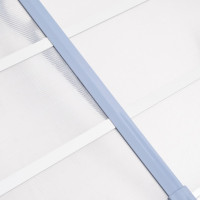 Produktbild för Entrétak grå och transparent 358,5x90 cm polykarbonat