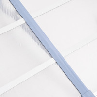 Miniatyr av produktbild för Entrétak grå och transparent 239x90 cm polykarbonat