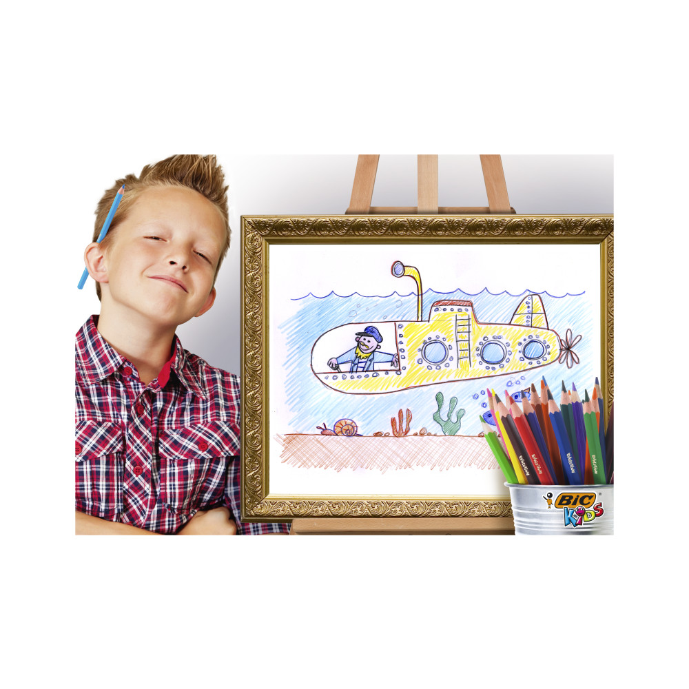 Produktbild för Farveblyanter, BIC Kids Evolution, assorterede, pakke a 12 s...