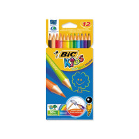 Produktbild för Farveblyanter, BIC Kids Evolution, assorterede, pakke a 12 s...