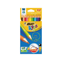 Produktbild för Farveblyanter, BIC Kids Evolution, assorterede, pakke a 12 s...