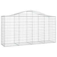 Produktbild för Gabioner bågformade 50 st 200x50x100/120 cm galvaniserat järn