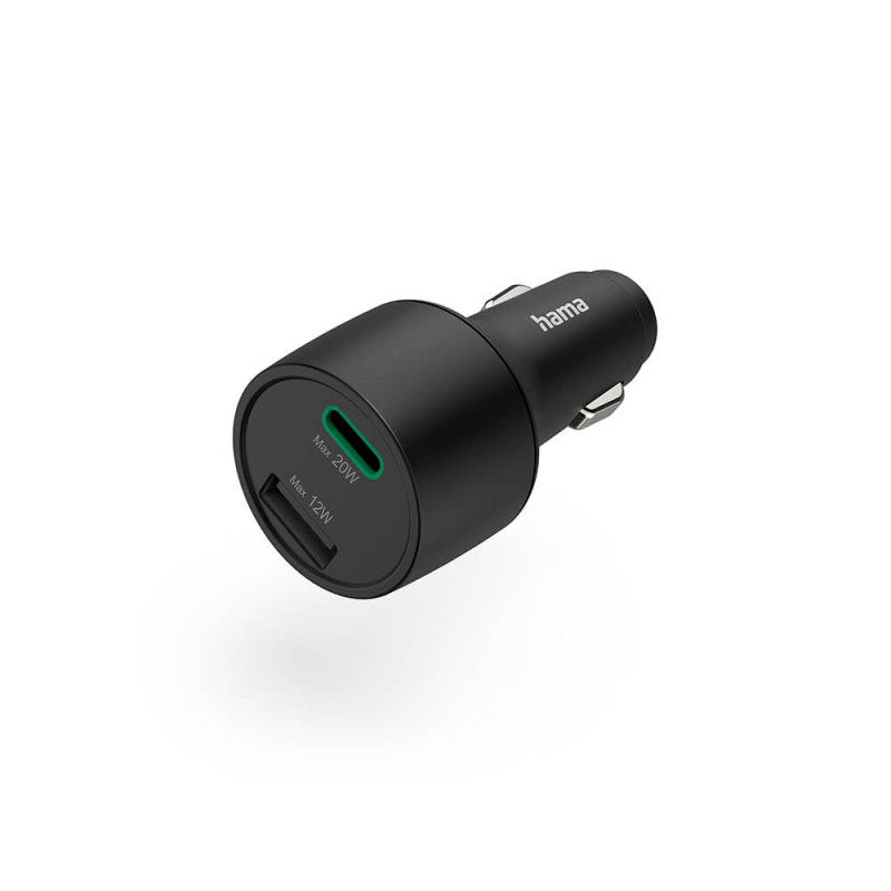 Produktbild för Car Charger USB-C USB-A PD/Qualcomm 32W Black