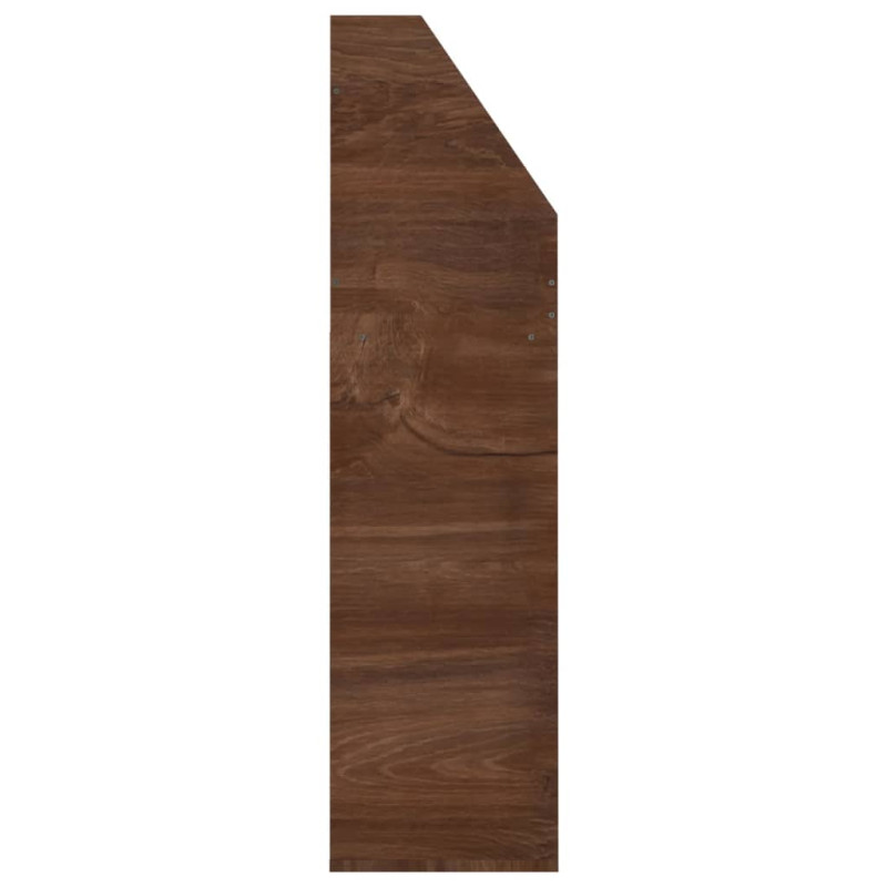 Produktbild för Tidningsställ för barn brun ek 71x30x114 cm konstruerat trä