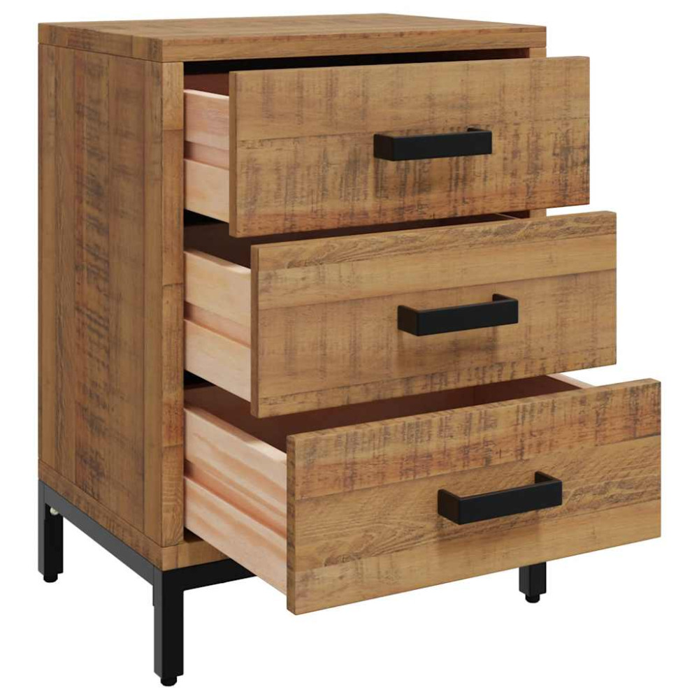 Produktbild för Sängbord 2 st 40x30x55 cm massiv furu
