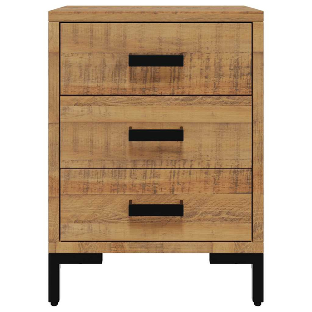 Produktbild för Sängbord 2 st 40x30x55 cm massiv furu