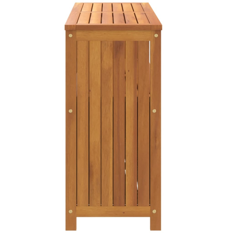 Produktbild för Avlastningsbord för trädgård 110x35x75 cm massivt akaciaträ