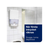 Produktbild för Handduk TORK Uni H2 2-lag vit 3800/fp