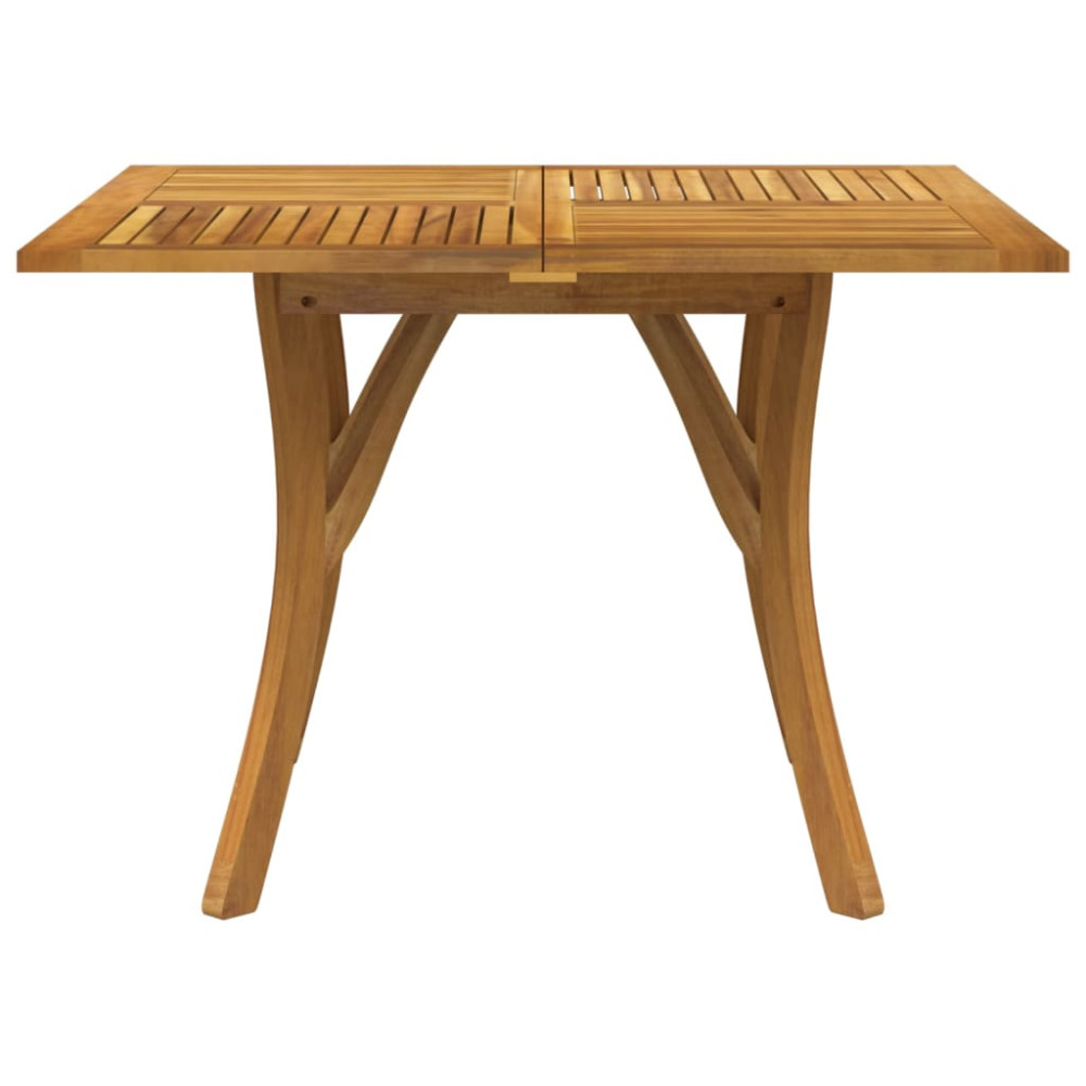 Produktbild för Trädgårdsbord 110x110x75 cm massivt akaciaträ