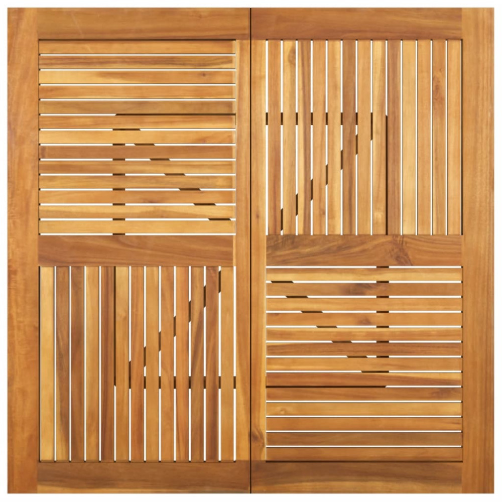Produktbild för Trädgårdsbord 110x110x75 cm massivt akaciaträ