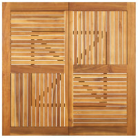 Produktbild för Trädgårdsbord 110x110x75 cm massivt akaciaträ