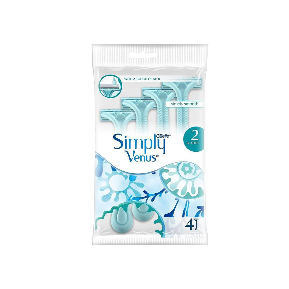 Produktbild för Simply Venus 2 Disposable Razors 4-pack