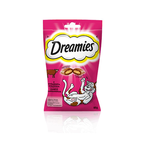 Dreamies Dreamies 4008429037948 torrfoder till katt 60 g Vuxen Nötkött