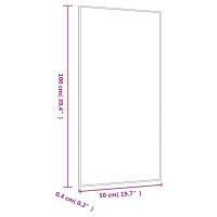 Produktbild för Väggspegel 50x100 cm glas rektangulär