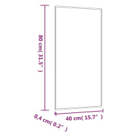 Produktbild för Väggspegel 40x80 cm glas rektangulär